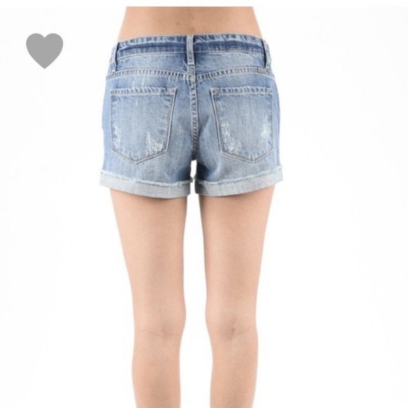 Cuffed Distressed Shorts NWT - Picture 6 of 7